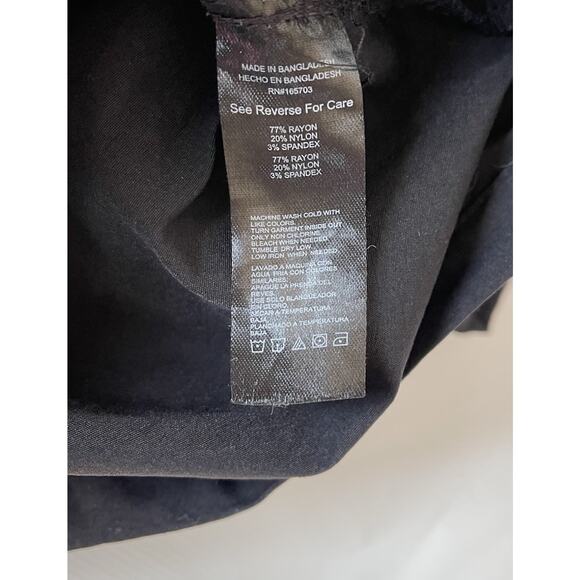 Stone Falcon Men’s Small Black Button Down Shirt Long Sleeve EUC - Picture 3 of 5